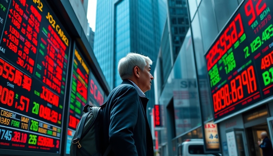 Asian stocks advance with electronic market boards showing numbers.