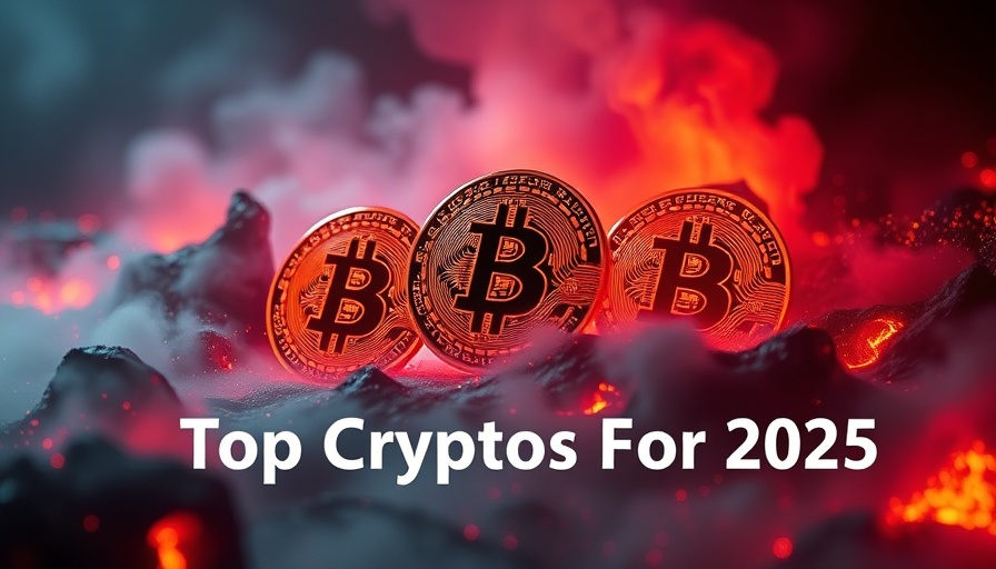 Futuristic Bitcoin symbols with fiery digital background, Top Crypto Gainers in 2025.