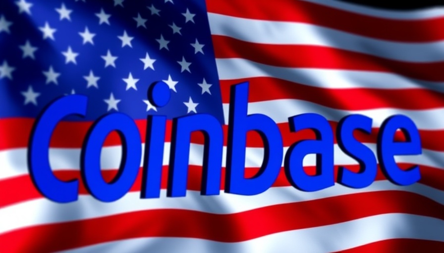 Coinbase Data Breach Update visual with US flag integration.