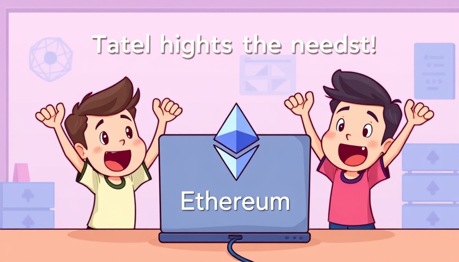 Cartoon characters connecting Ethereum laptop, visualizing an easier way to run nodes.