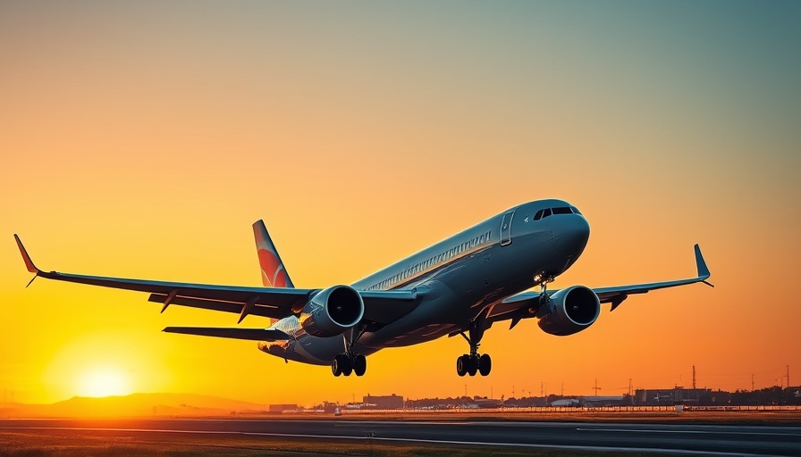 Airplane takeoff at sunset, illustrating No Fly List Mistake.