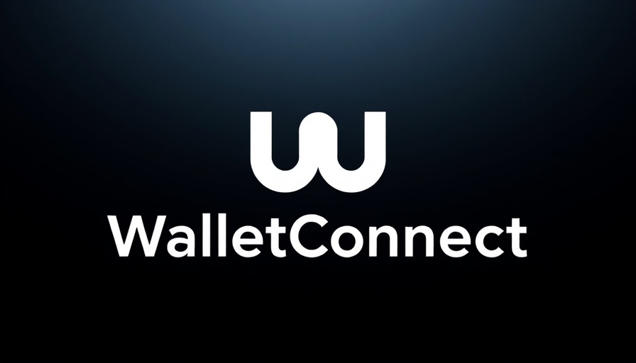 WalletConnect logo, minimalist design on dark background.