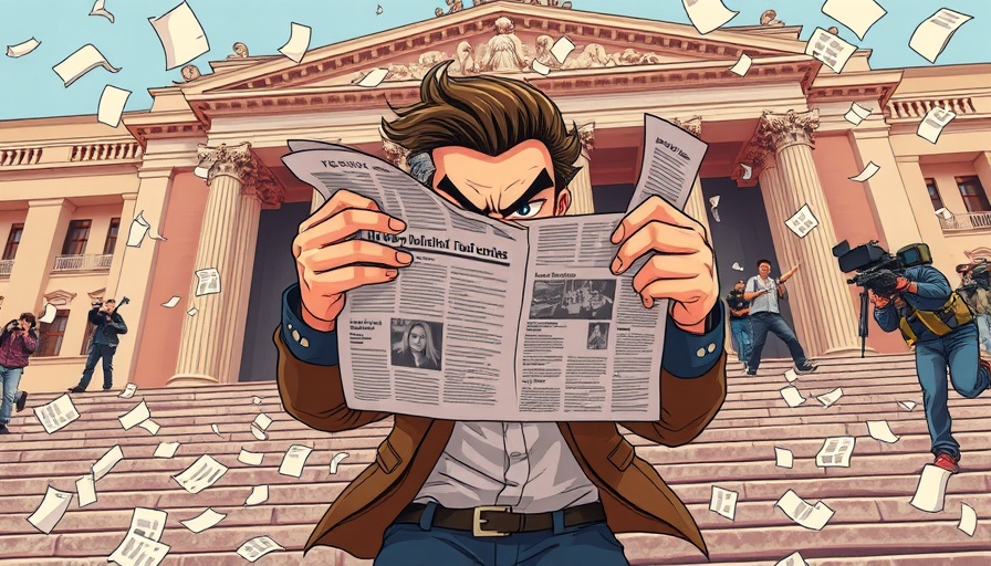 CZ critiques WSJ with newspapers flying around, cartoon style.