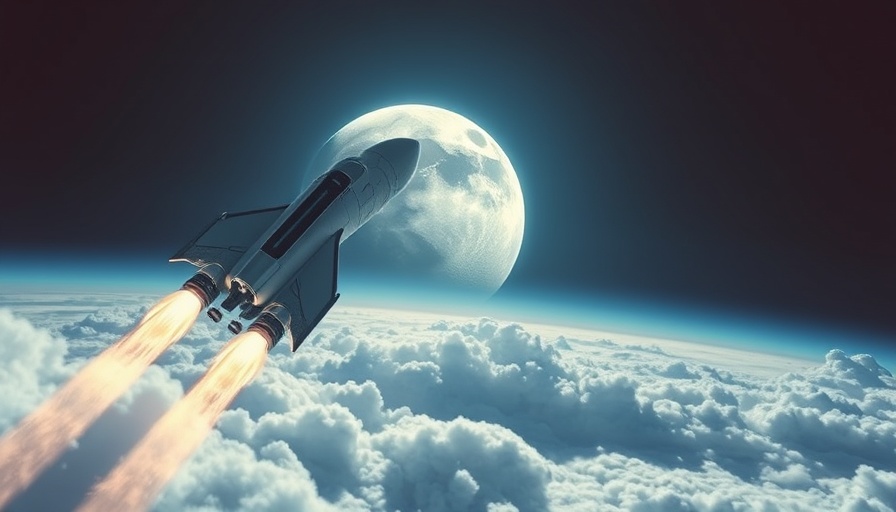 Space-themed ad featuring rocket launch and moon, SHIB Whale Activity Declines.