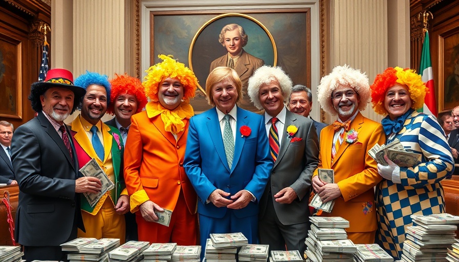 Why is crypto crashing illustrated by clowns with cash.
