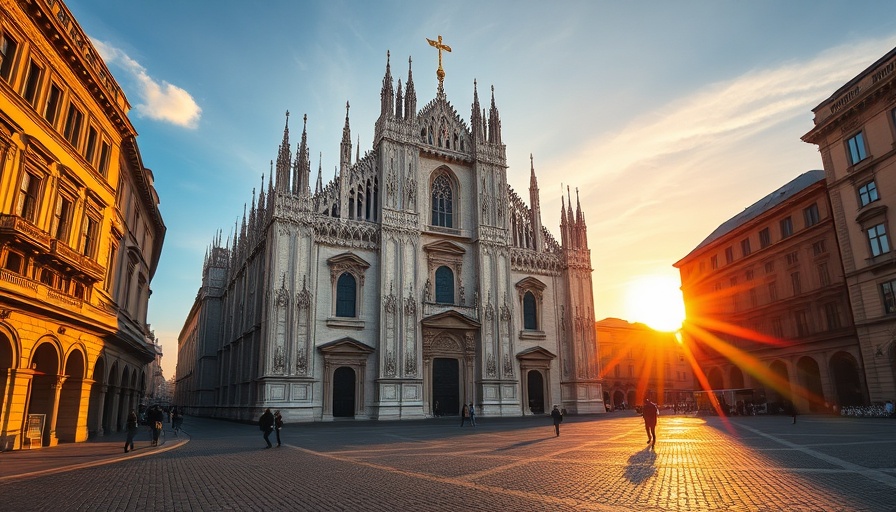 Milan Cathedral at sunrise during a weekend getaway.