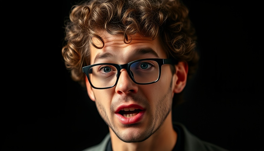 Passionate speech by curly-haired man discussing Investing in Palantir.