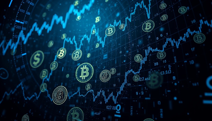 Digital depiction of Cardano DeFi liquidity crisis with virtual currency symbols.