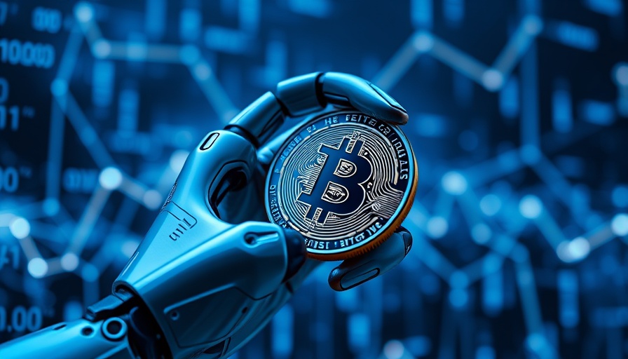 Futuristic robotic hand with Bitcoin, high potential crypto of 2025.