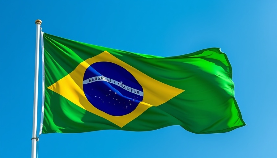 Brazilian flag symbolizing Brazil cryptocurrency capital gains tax.