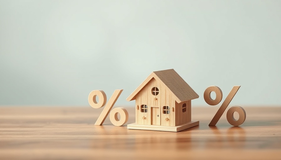 Miniature house and percentage symbols representing high-quality income ETF.