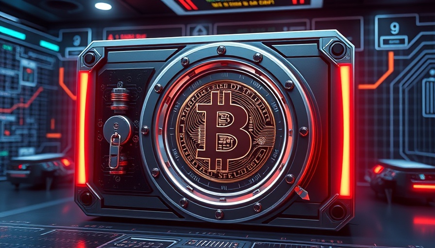 Futuristic vault for Texas Bitcoin Reserve, digital currency storage.
