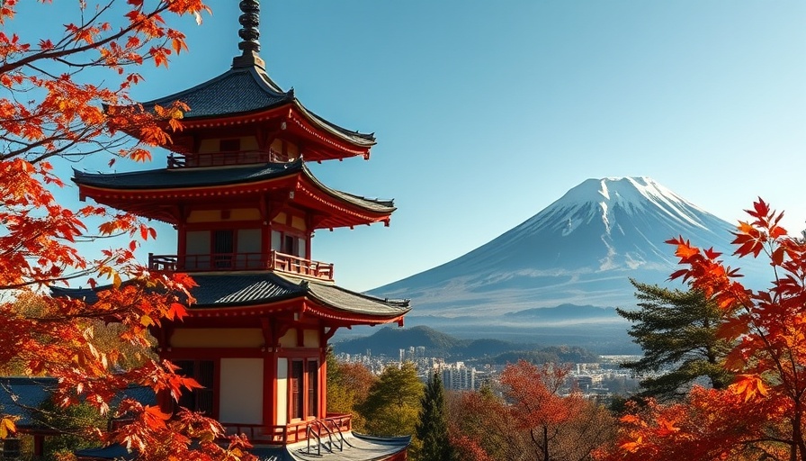 Traditional pagoda with Mount Fuji in the background, Tokyo travel tips.
