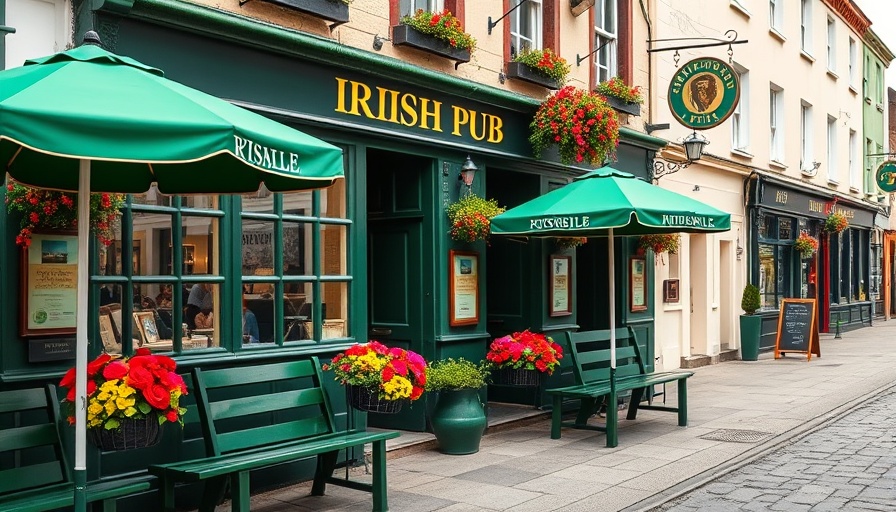 Charming Irish pub in Limerick with outdoor seating.