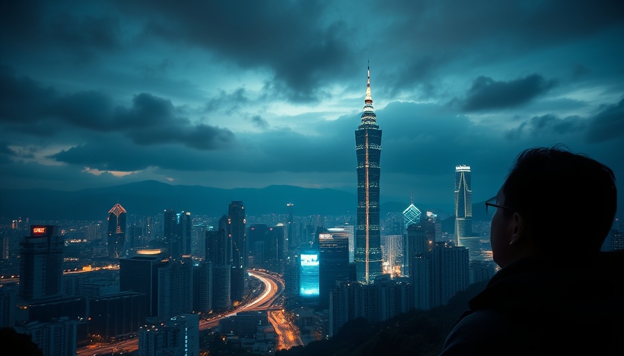 Nighttime Taipei skyline view with Taipei 101 and watcher, best things to do in Taipei.