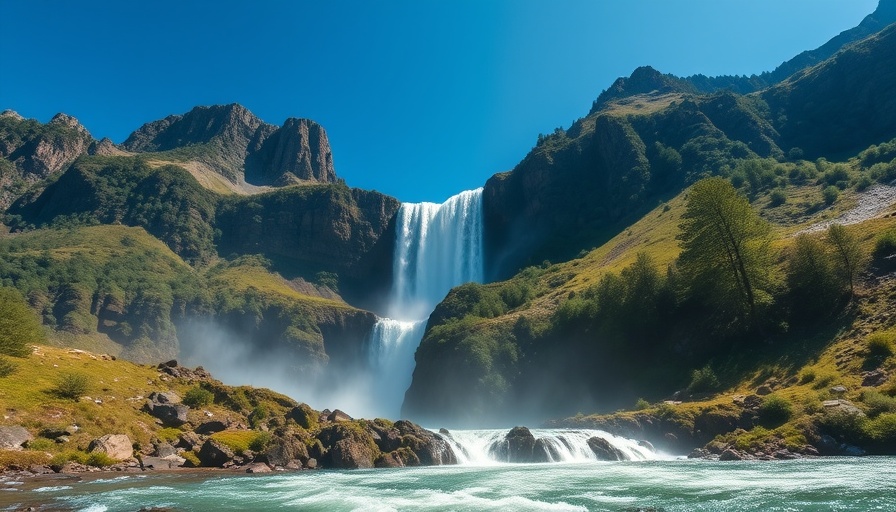 Picturesque waterfall in Tawang valley, Tawang travel guide