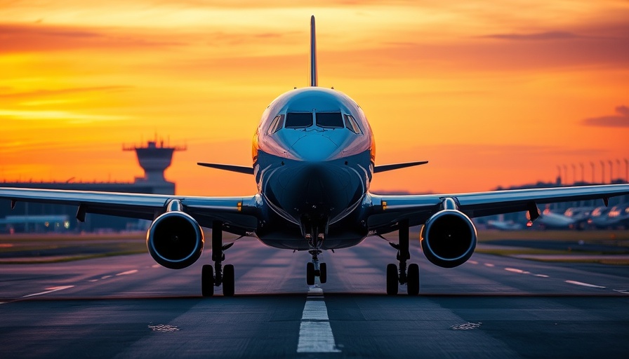Passenger airplane at sunset linked to Indian aviation safety violations.