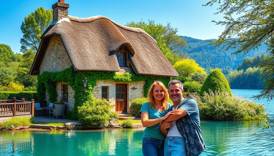 New Zealand travel guide cover with scenic views and happy travelers.