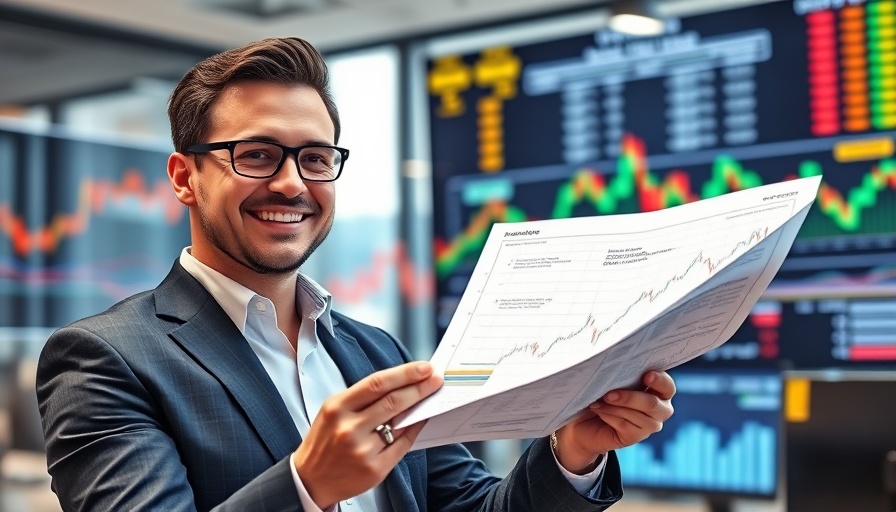 TVS Motor stock analysis with confident businessman smiling, Stock Radar.