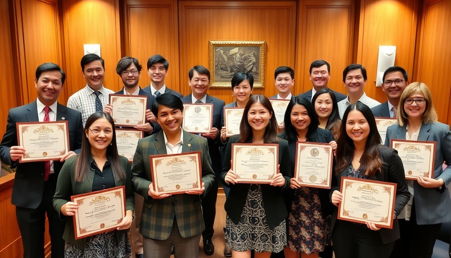 Professionals at hospitality skill centre Nainital event holding certificates.