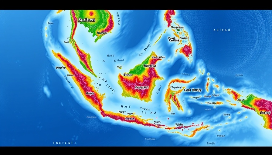 Southeast Asia map on Google Earth, celebrating 20 years.