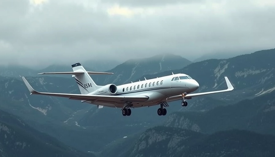 Airplane landing in front of mountains, buy Aeroplan points with a 30% discount.