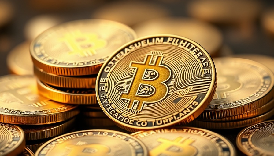 Detailed image of Bitcoin coins symbolizing Bakkt Bitcoin Strategy.
