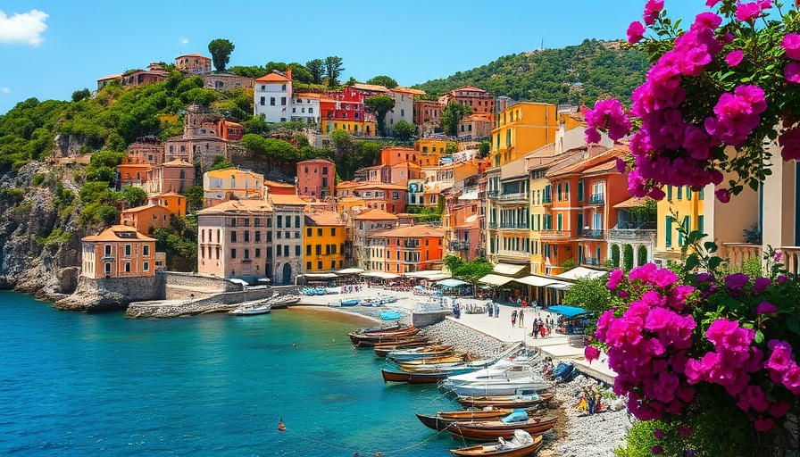 Most scenic destinations in Italy - vibrant coastal view