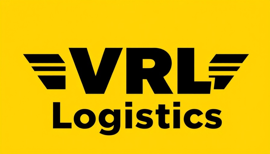 Bold VRL Logistics logo on yellow background.