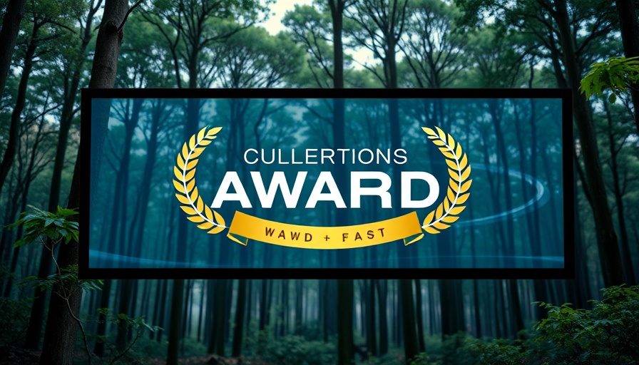 SM Prime ESG Leadership award banner in forest setting.