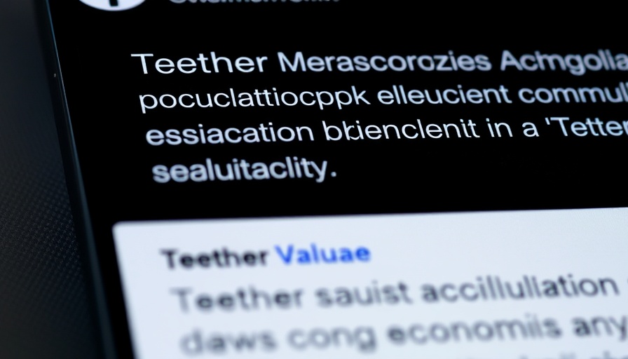 Tether dismissal bid cryptocurrency lawsuit social media post close-up.