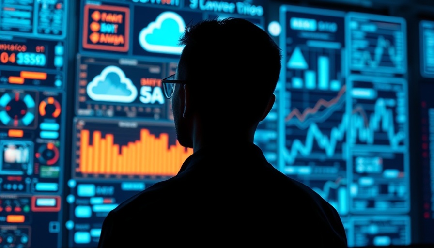Futuristic display illustrating AI infrastructure investment
