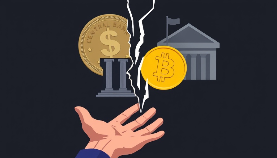 Adoption of Stablecoins Threatens Central Bank with symbolic coins and bank.