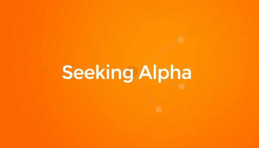 Seeking Alpha logo on gradient orange background.