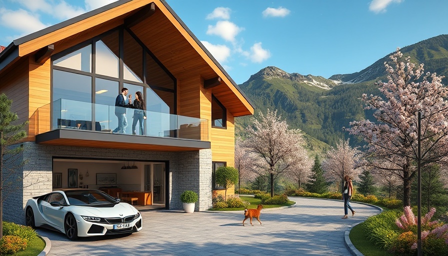 Luxury mountain living in Tagaytay: modern house with scenic backdrop.