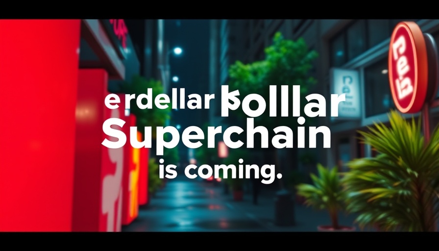 Pepe Dollar Superchain announcement poster with bold text and vivid colors.