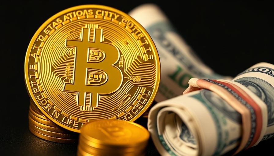Close-up of bitcoin and US dollars, Bitcoin price discovery $111,907.
