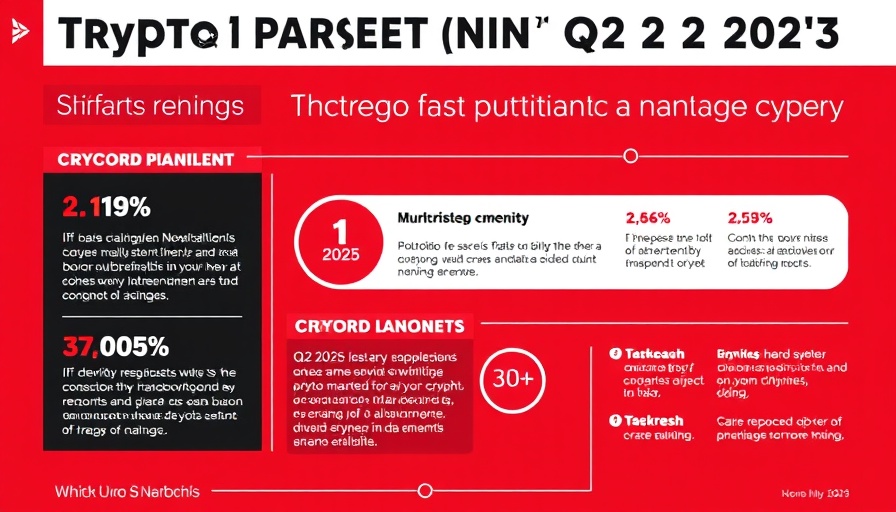 Crypto Surge in Q2 2025: Infographic detailing key market developments.