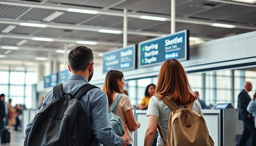 Travelers at Larnaca Airport shuttle for Limassol bus journey.
