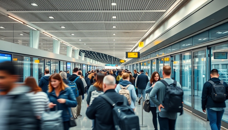 Passengers at Larnaca Airport using shuttle service to Limassol.