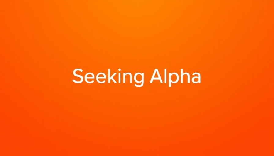 Bright orange gradient with 'Seeking Alpha' text for SKF investment opportunities.
