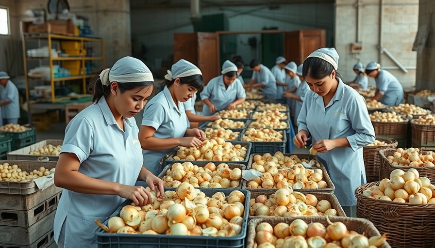 Jollibee empowers farmers through sustainable onion processing initiatives.