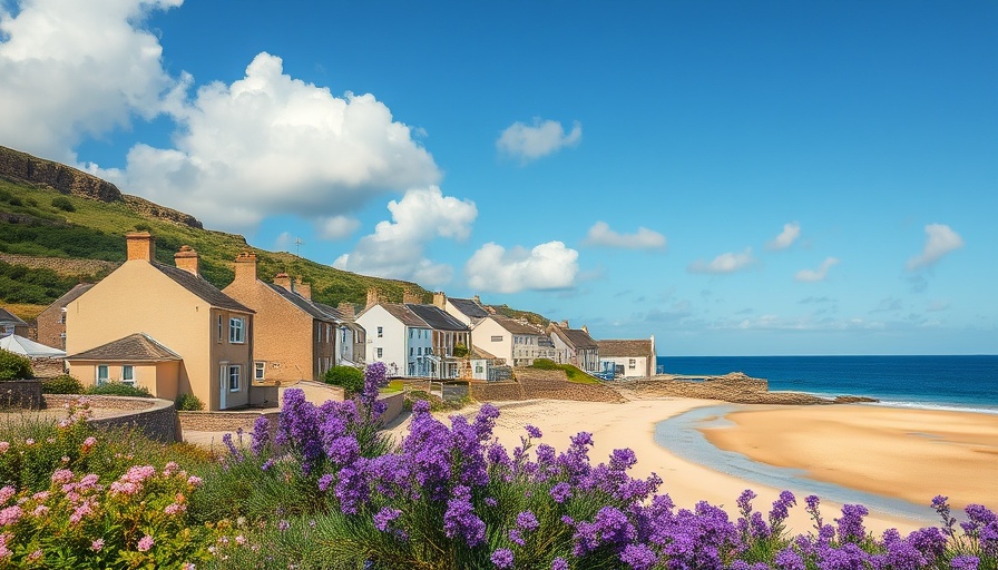 Charming seaside village with vibrant flowers, Isles of Scilly travel guide.