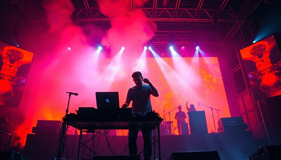 Primavera Sound 2025 Review: vibrant concert stage with orange lights.