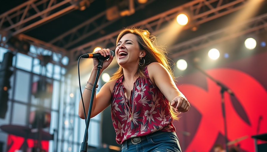 Energetic performance at Primavera Sound 2025 with vibrant lights.