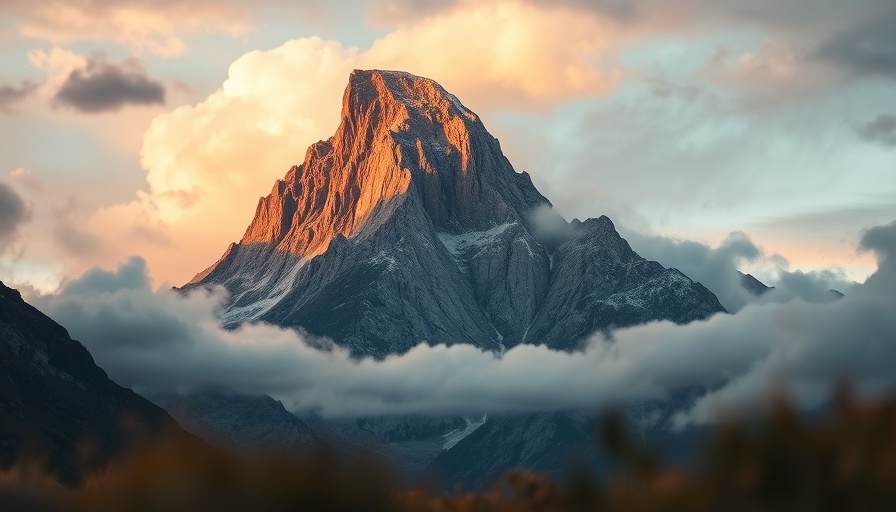 Mountain peak at golden hour in Utah National Parks Road Trip