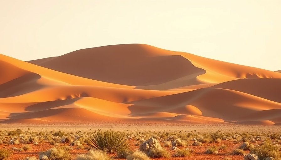 Breathtaking Namibia desert dunes under a clear sky for Namibia travel guide.