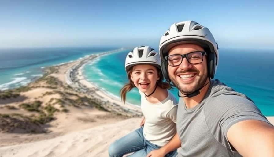 Family adventure in Coral Bay with ocean view.