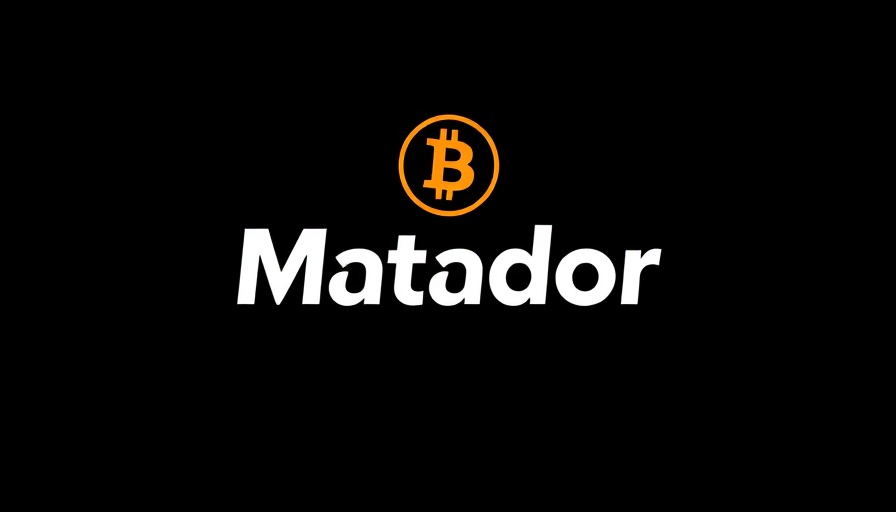 Matador Technologies Bitcoin logo on a black background.