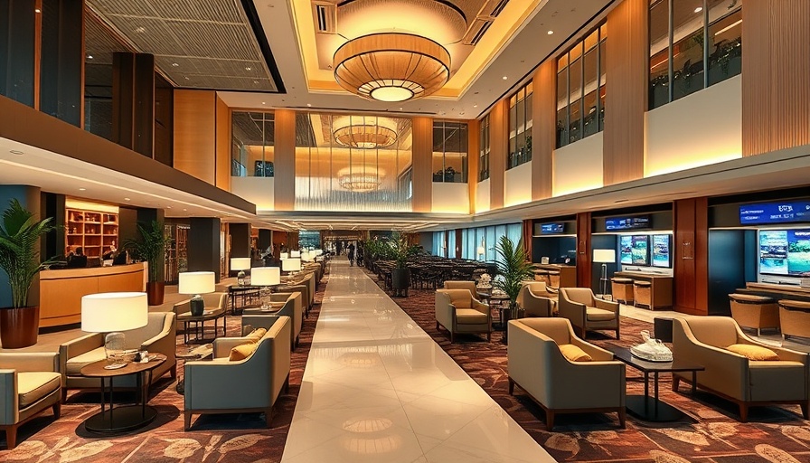 Emirates First Class check-in lounge experience with elegant decor.